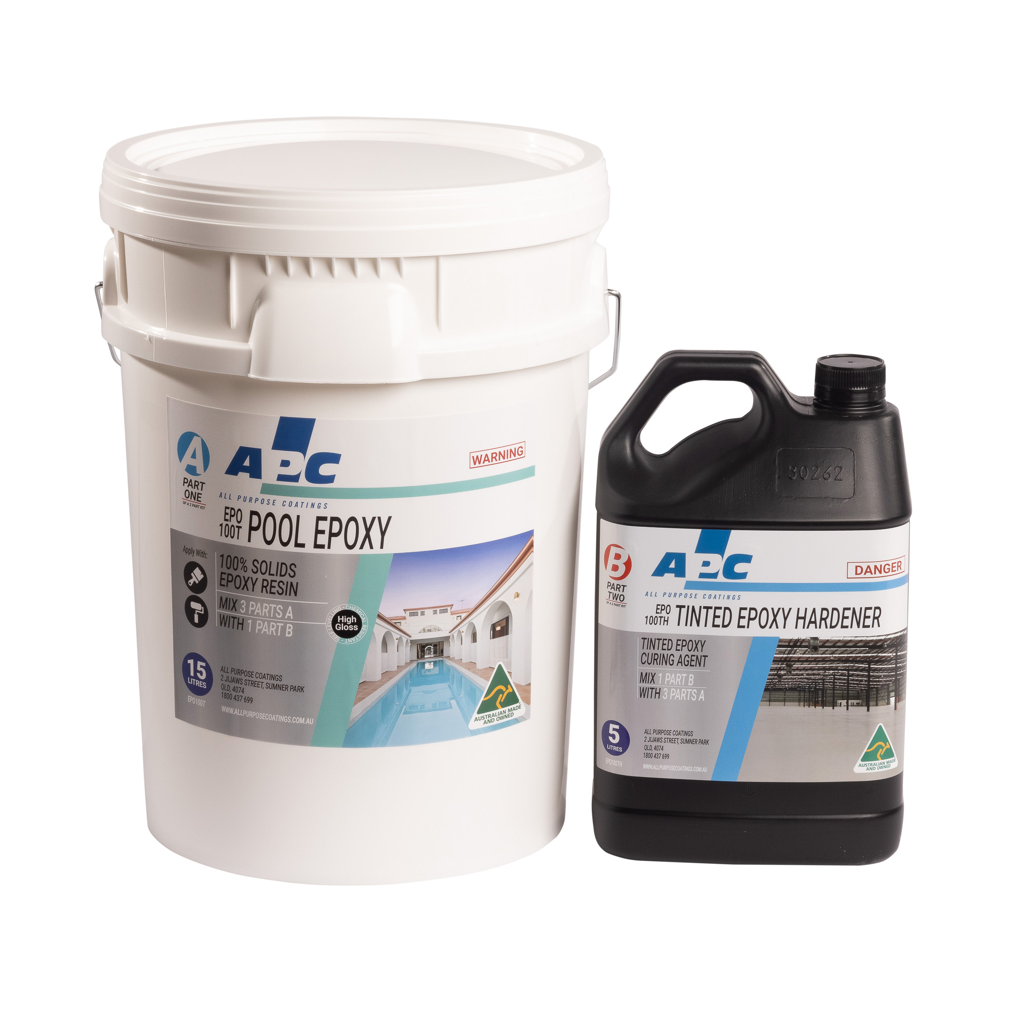 EPO100TP Tinted Pool Epoxy Coating Kit 20L - Premium Colour Range