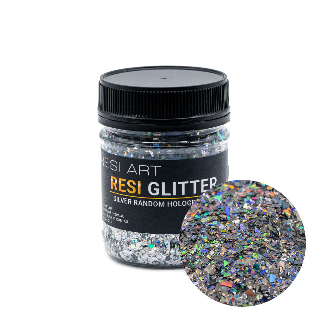 Silver Random Holographic 60g - Resi Glitter